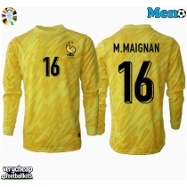 France Mike Maignan #16 Goalkeeper Replica Home Shirt Euro 2024 Long Sleeve